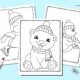 Winter animals coloring pages printable