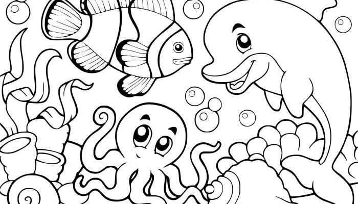 Coloring Pages Underwater Animal Designs