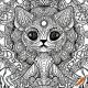 Animal mandala coloring sheets