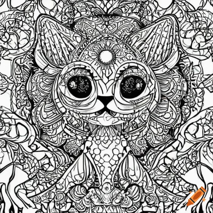 Animal mandala coloring sheets