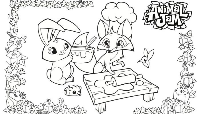 Animal Jam Coloring Pages Halloween