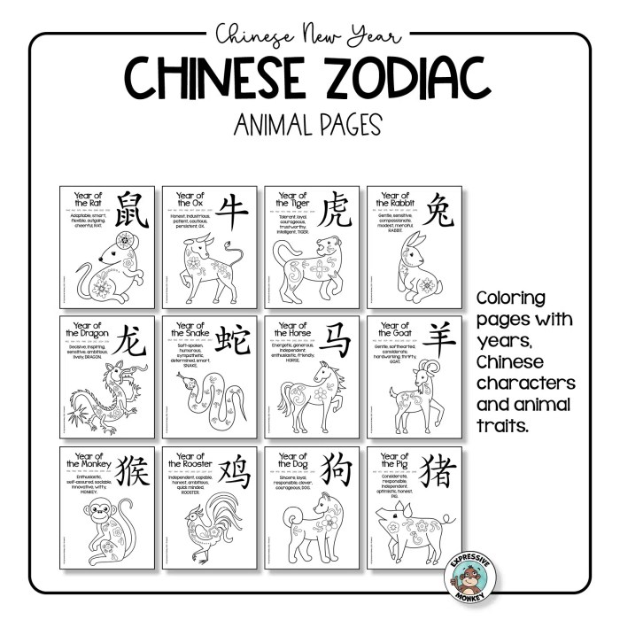 Animals in china coloring pages