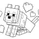 Minecraft animals coloring pages