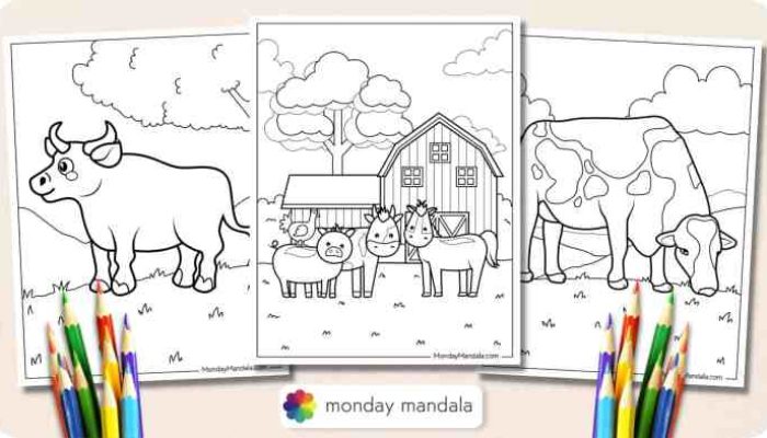 Animal Farm Coloring Pages PDF A Comprehensive Guide