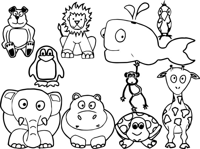 Animal coloring pages to print and color