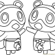 Animal crossing coloring pages printable