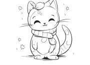 Cute Anime Cats Coloring Pages A Purrfectly Engaging Hobby