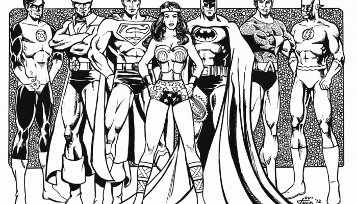 Animated Justice League Coloring Pages A Comprehensive Analysis