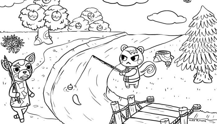 Animal Crossing New Horizons Coloring Page