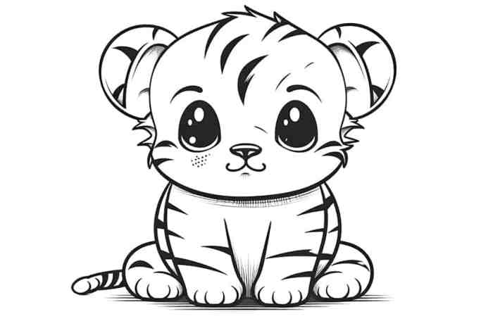 Coloring pages printable cute animals