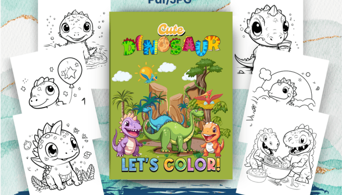 Animal Coloring Pages Dinosaur A Comprehensive Guide