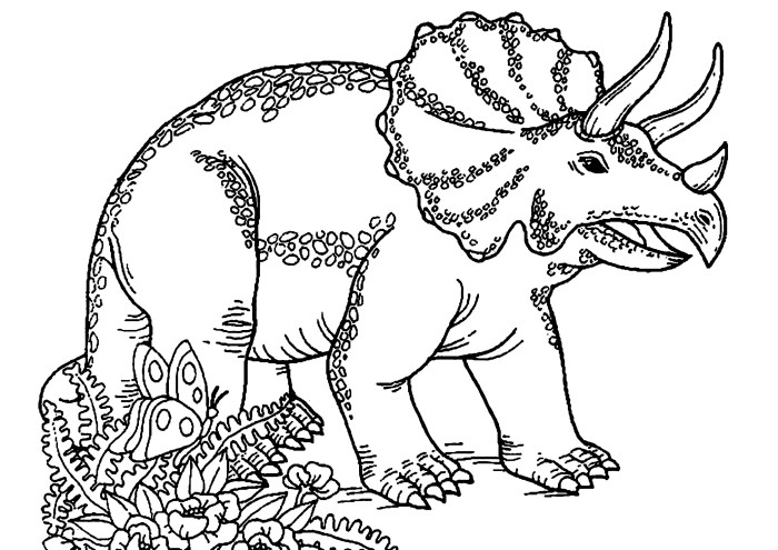 Animal coloring pages dinosaur