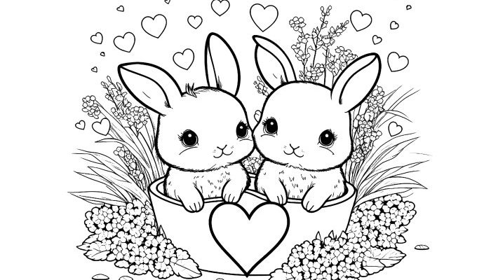 Animal Bunny Coloring Pages A Creative Guide