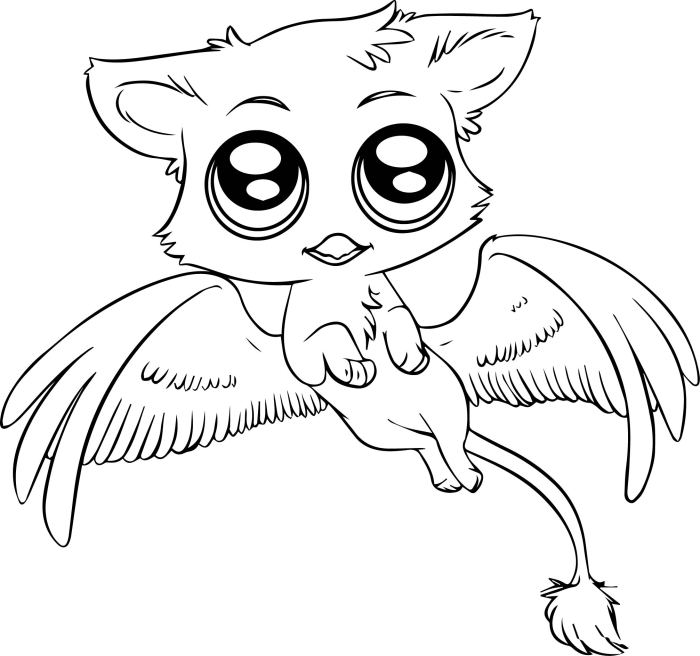 Coloring pages for girls cute animals