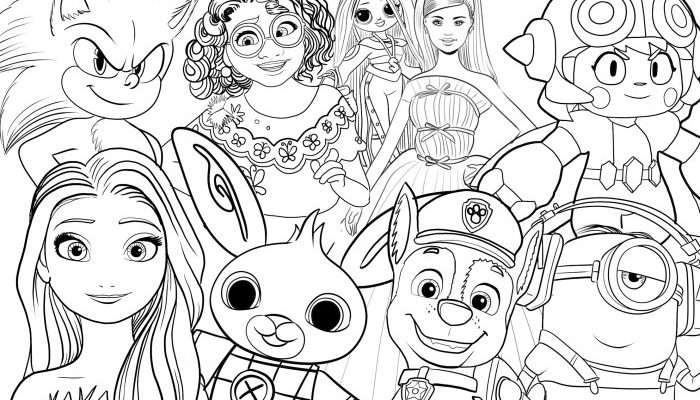 Animated Cartoon Coloring Pages