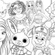 Animated cartoon coloring pages