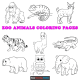 Animal coloring page free pdf