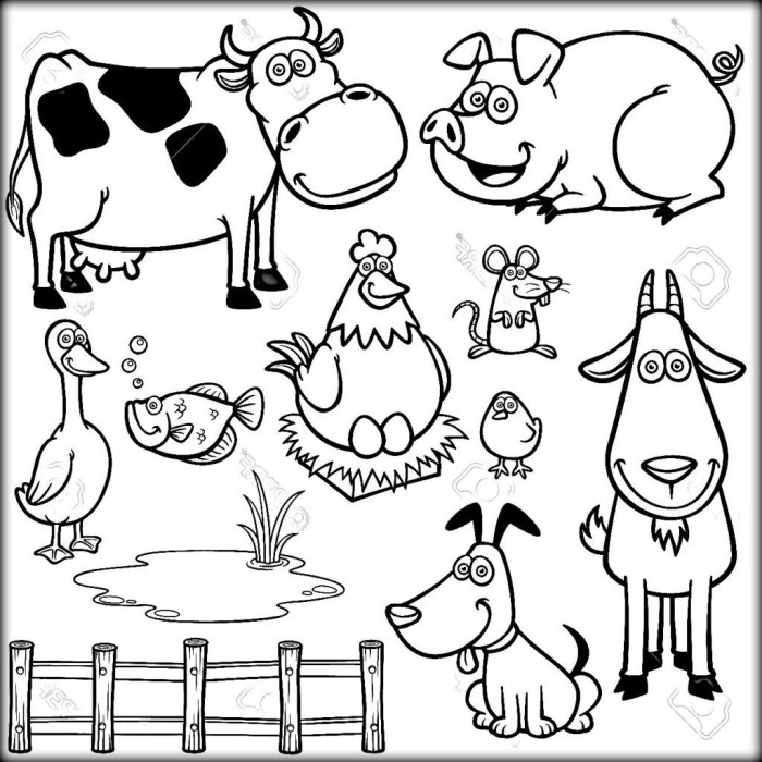 Animal coloring page free pdf