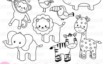 Animals popping out coloring pages