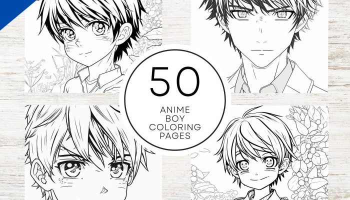 Anime Coloring Pages for Boys Unleash Creativity