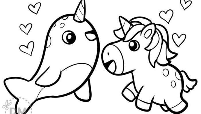 Animated Narwhal Coloring Pages Dive In!