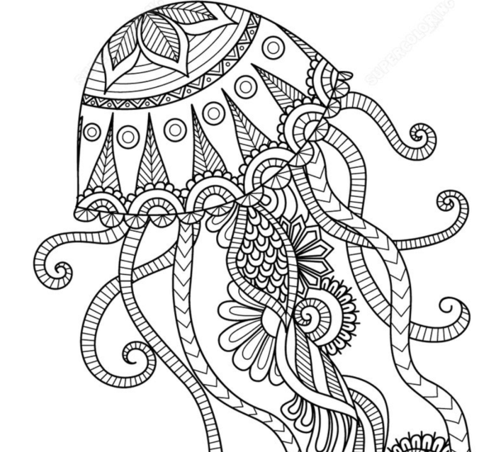 Animal zendoodle coloring pages