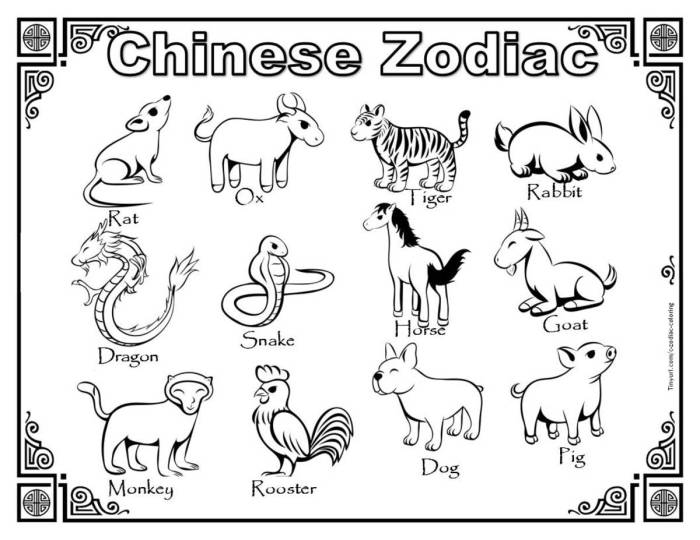 Animals in china coloring pages