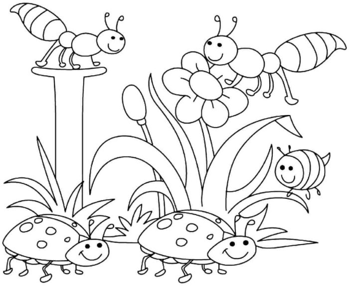 Spring animal coloring sheets