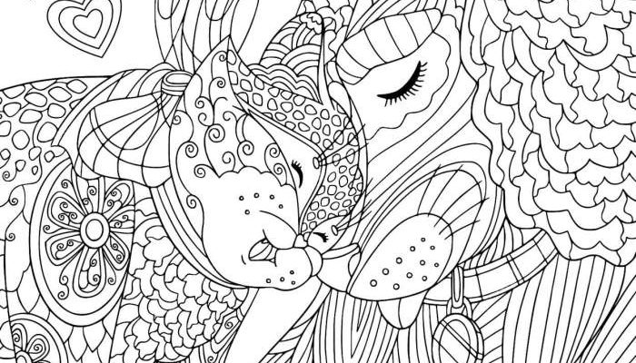 Cute Animal Mandala Coloring Pages Puppies