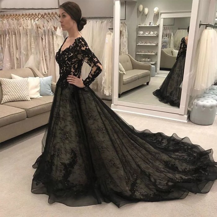 Black dress for a wedding