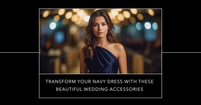 Navy wedding dress guest