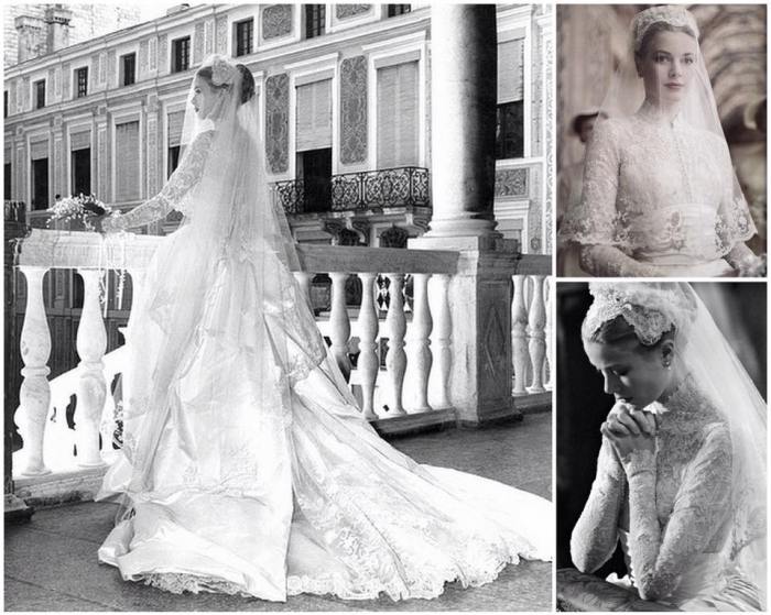 Princess grace wedding dress