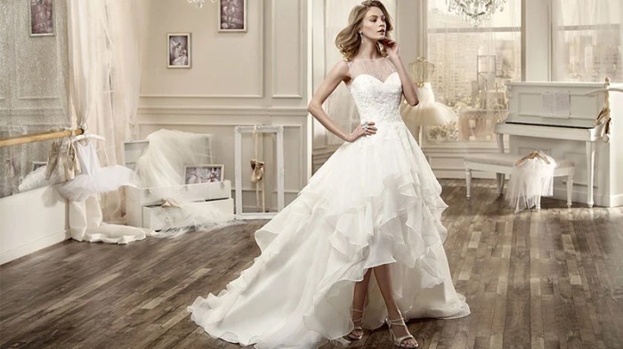 Wedding dresses high low