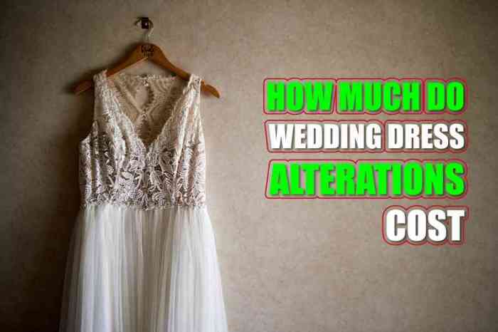 Average price for wedding dress alterations