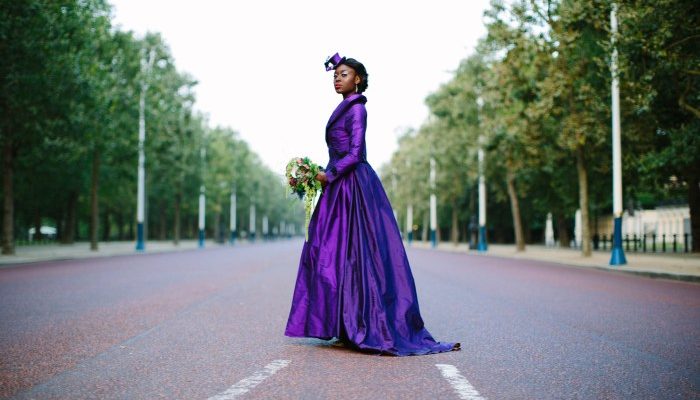 Royal Purple Wedding Dress A Regal Affair