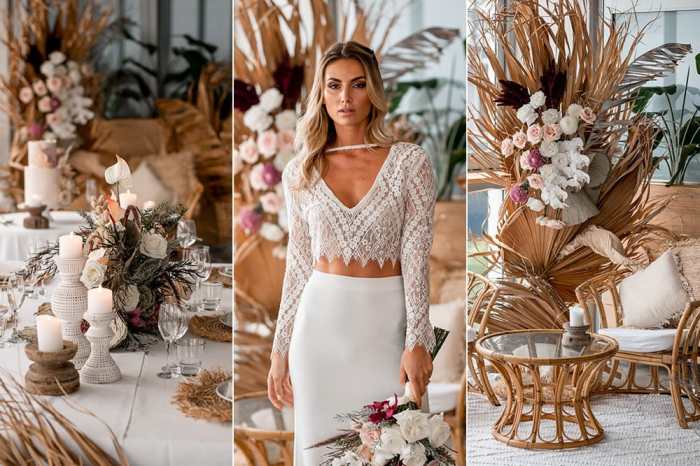 Boho chic beach wedding dresses