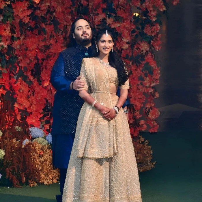 Radhika merchant wedding dress