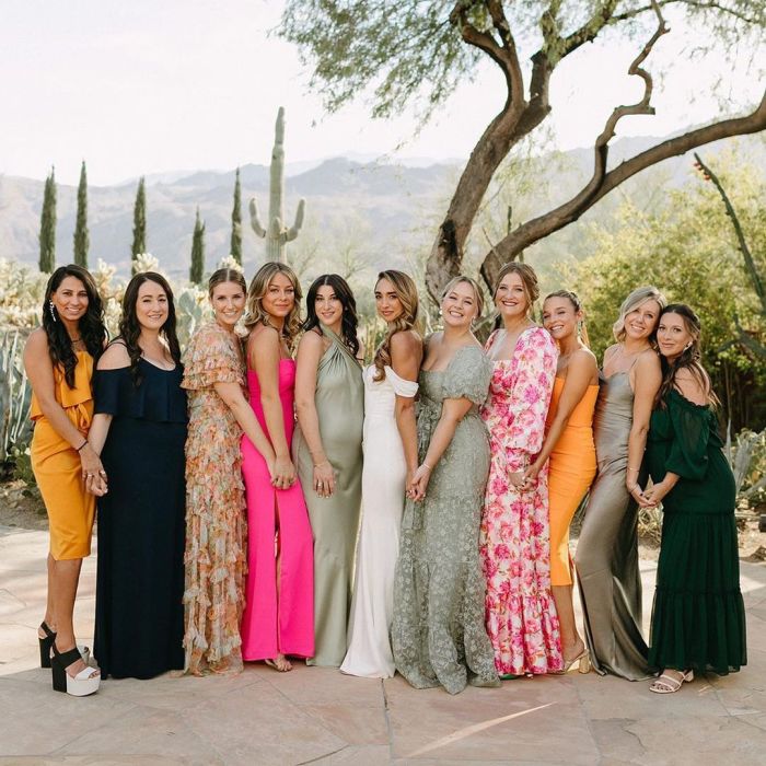 Cocktail attire wedding guest dresses