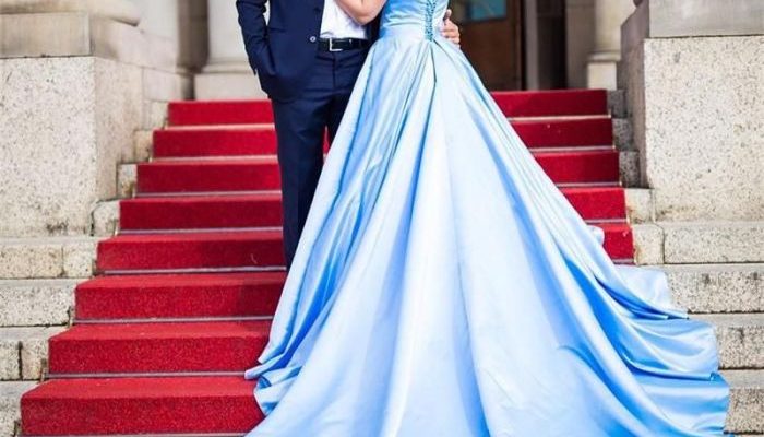 Sky Blue Wedding Dress A Timeless Choice