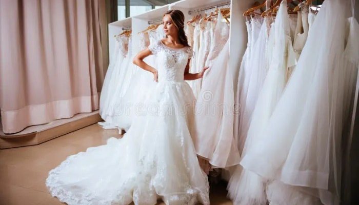 Trying on Wedding Dresses A Brides Journey