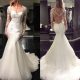 Mermaid wedding dresses with bling