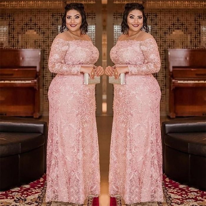 Plus size pink dresses for wedding