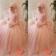 Peach color dress for wedding