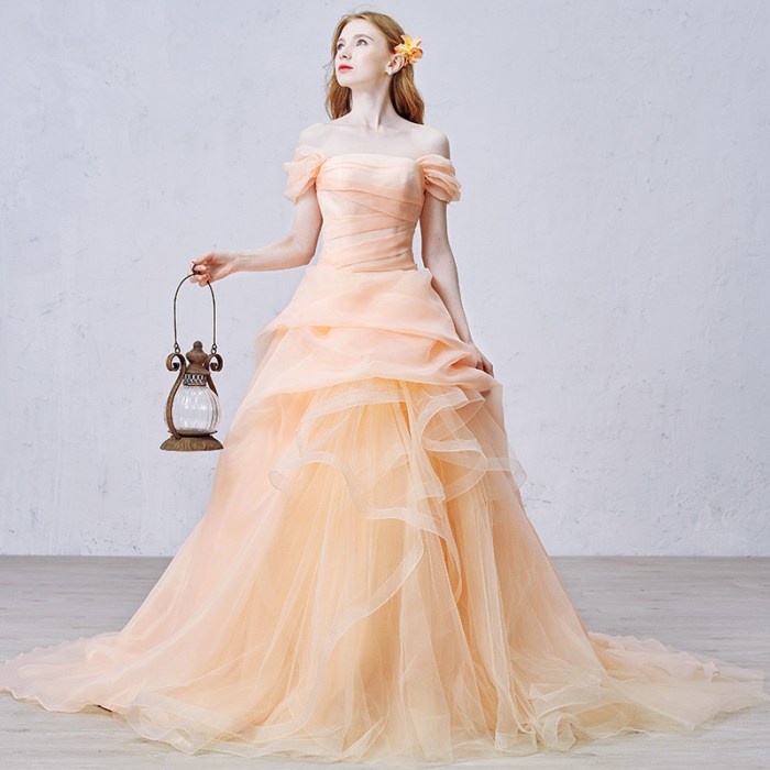 Orange dresses for wedding