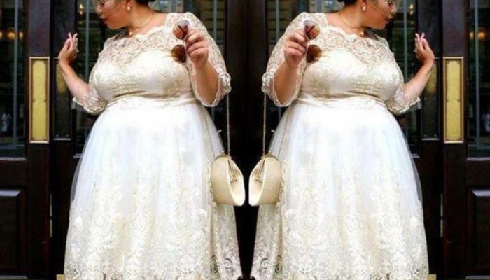 Plus Size Tea Length Wedding Dresses