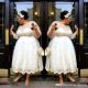 Plus size tea length wedding dresses