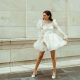 Short white wedding reception dress