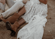 Cowboy Boots with Wedding Dresses A Modern Trend