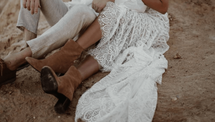 Cowboy Boots with Wedding Dresses A Modern Trend