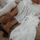 Cowboy boots with wedding dress